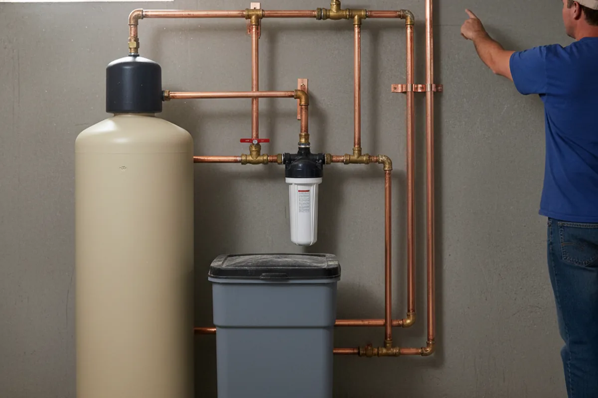 Whole-house water treatment system installed in Wilbur